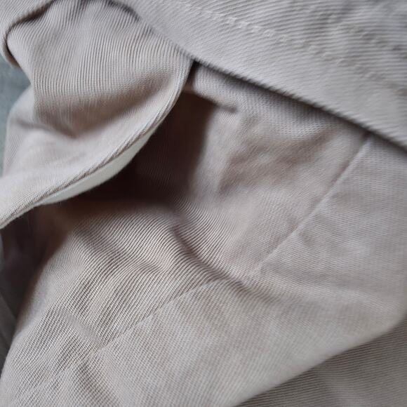 MNG Bermuda Paperbag Tie Waist Khaki Brown Chino Shorts Women Sz Small - Picture 9 of 10